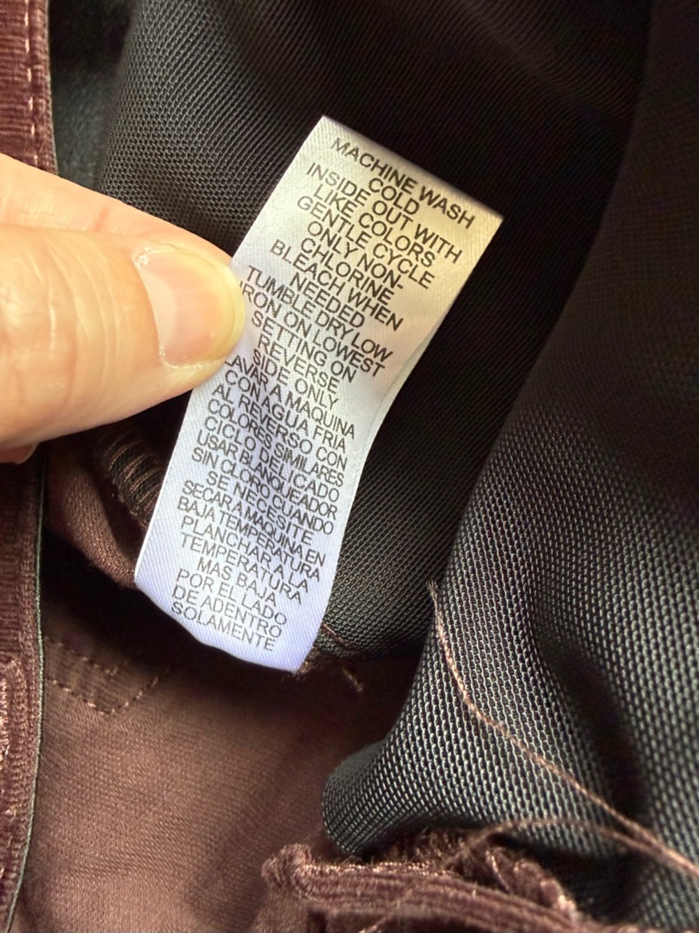 Democracy “Ab” Solution Women’s Corduroy Straight Pants in Burgundy | NWT - Picture 10 of 10